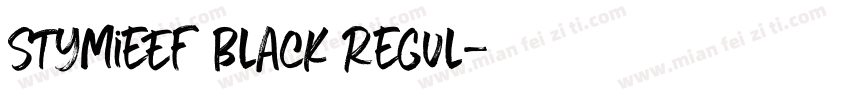 StymieEF Black Regul字体转换